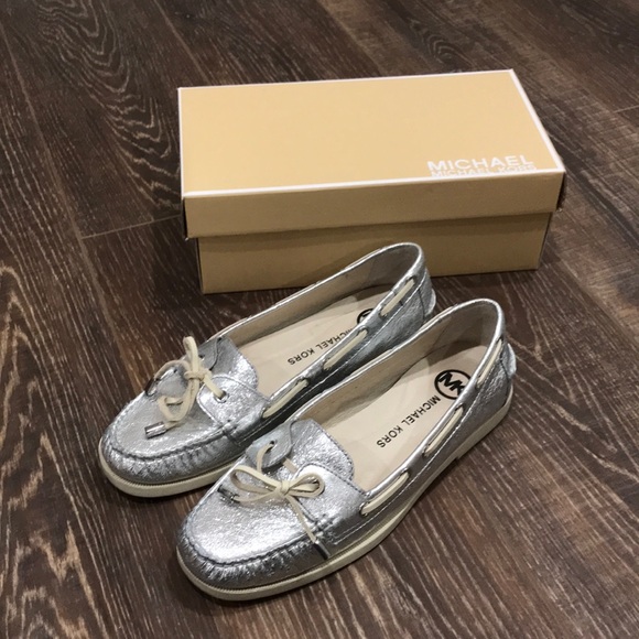 Michael Kors Metallic Boat Shoes - Picture 2 of 6